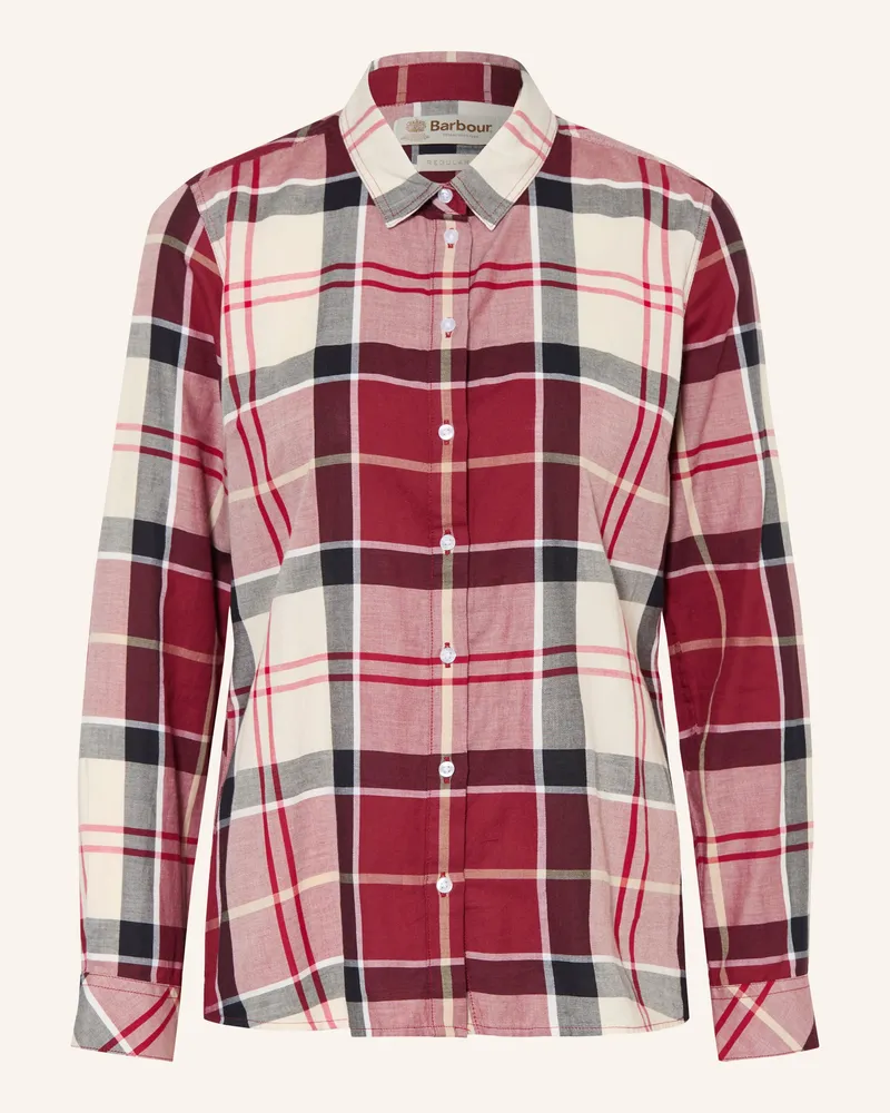 Barbour Hemdbluse Bredon rot Dunkelrot