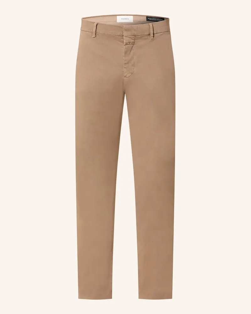 Closed Chino Clifton True Regular Fit beige Hellbraun