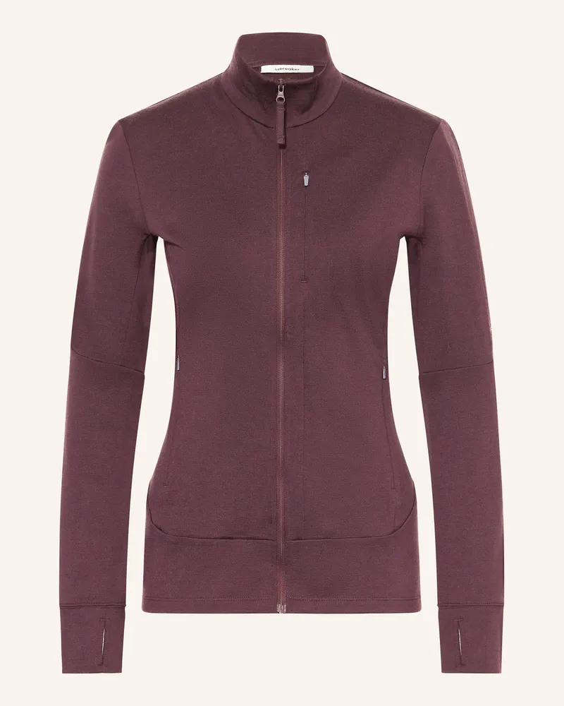 Icebreaker Midlayer-Jacke Merino 260 Quantum Iv Aus Merinowolle lila Fuchsia