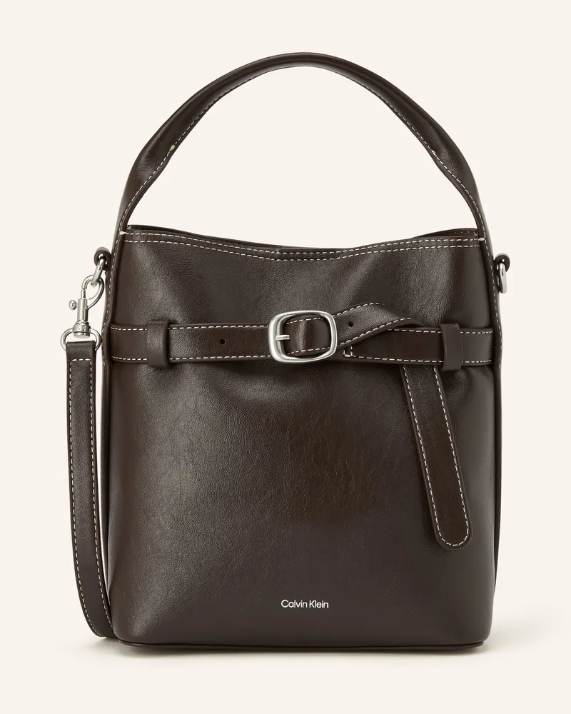 Calvin Klein Beuteltasche braun Dunkelbraun