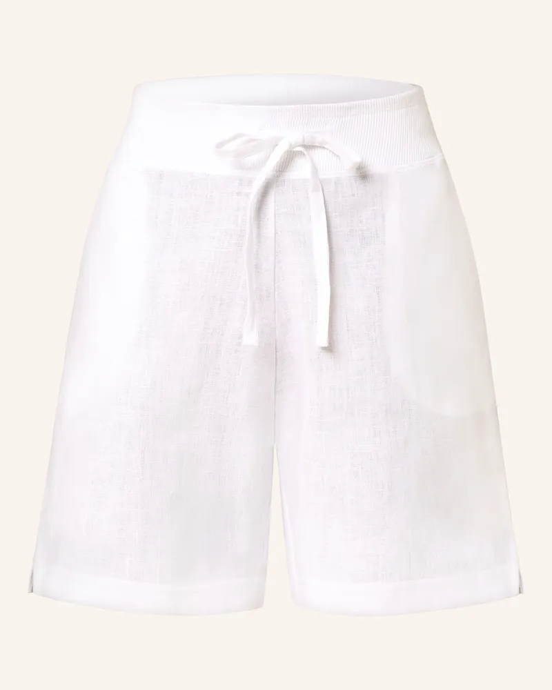 Darling Harbour Leinenshorts Weiss