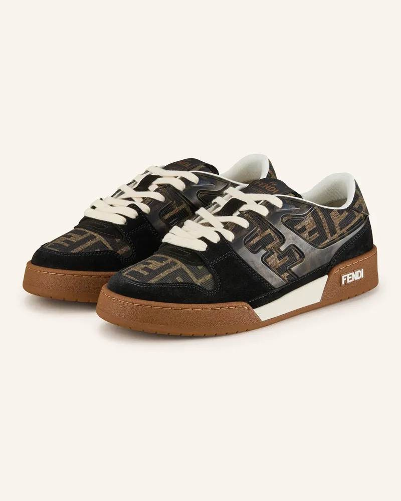 Fendi Sneaker Match schwarz Schwarz