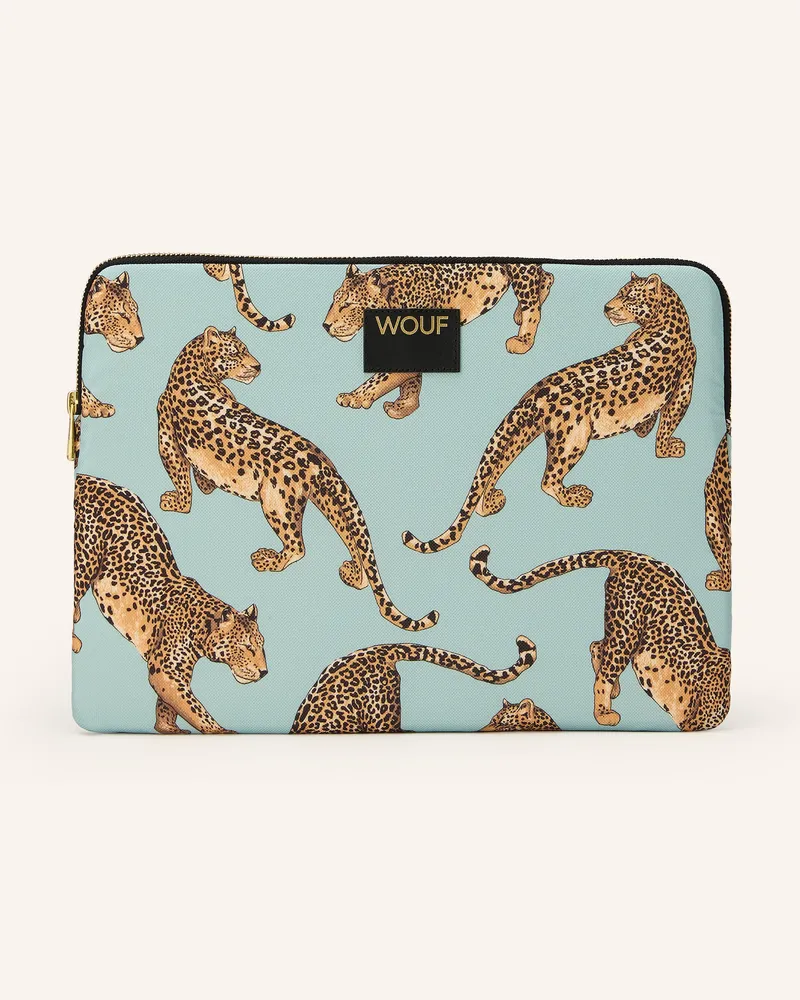 WOUF Laptop-Hülle Roar blau Mint