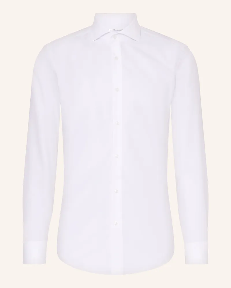 HUGO BOSS Hemd Hank Slim Fit weiss Weiss
