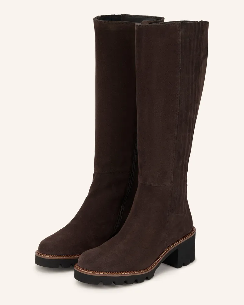 paul green Stiefel braun Dunkelbraun