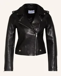 Claudie Pierlot Lederjacke Schwarz