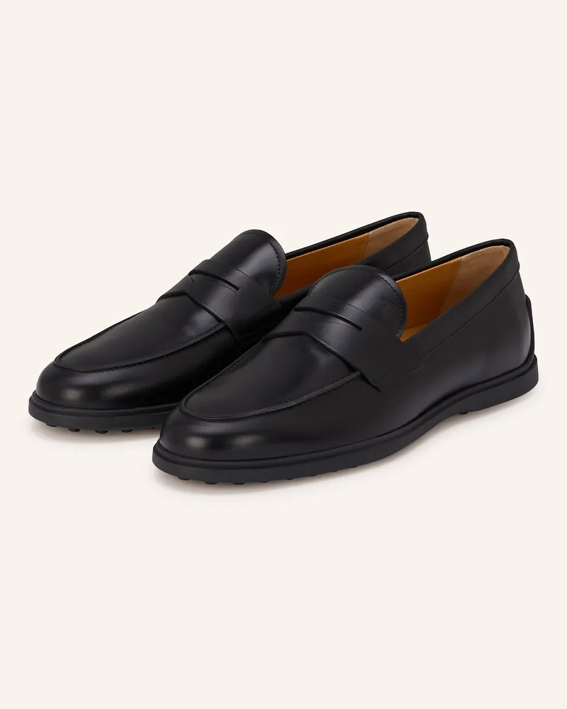 TOD'S Penny-Loafer GOMMA Schwarz