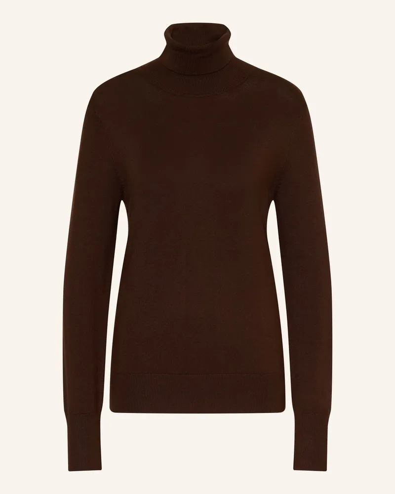 Darling Harbour Rollkragenpullover braun Dark