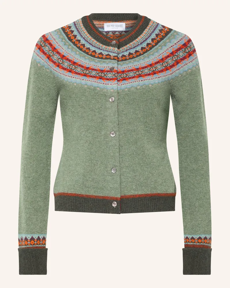 ERIBÉ Strickjacke Alpine gruen Hellgrün