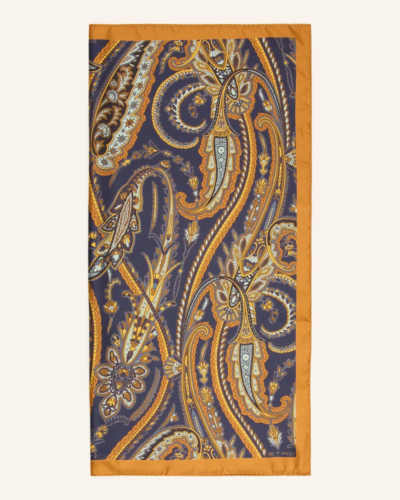 Etro Seidentuch blau Dunkelblau