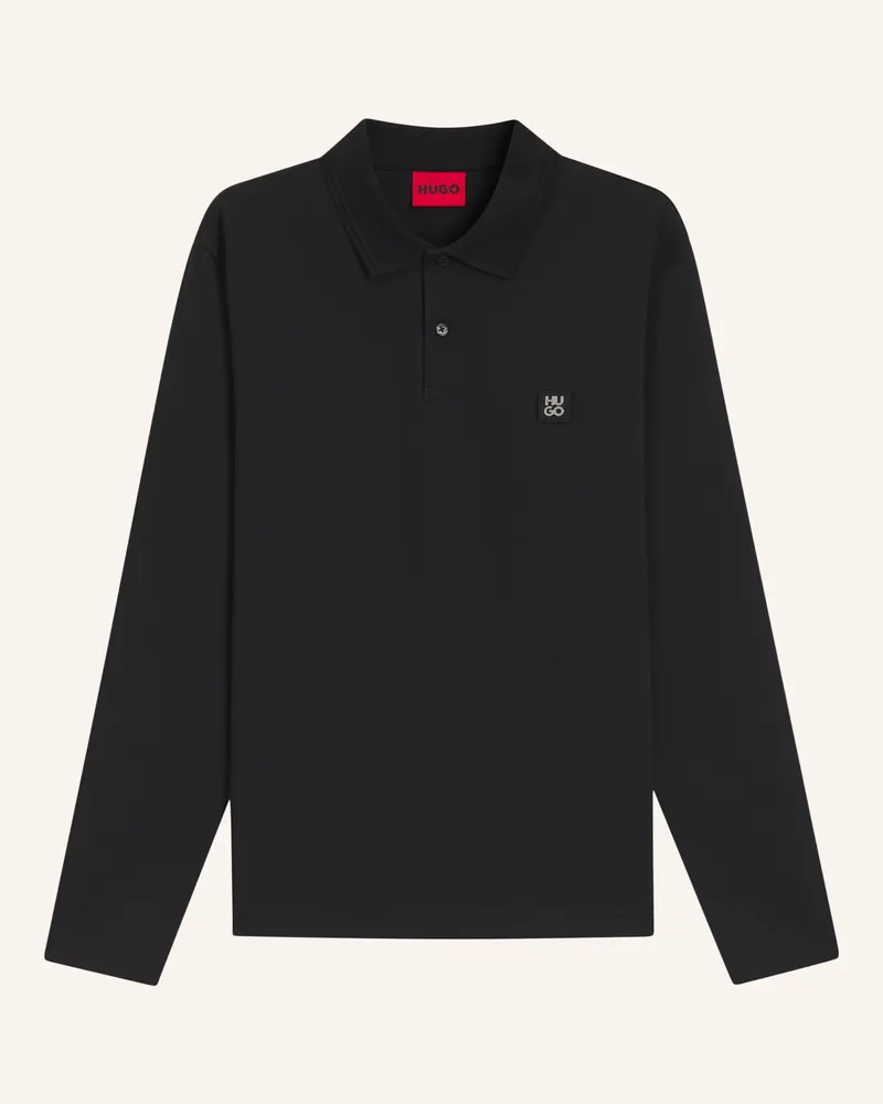HUGO BOSS Poloshirt Dinote Relaxed Fit schwarz Schwarz