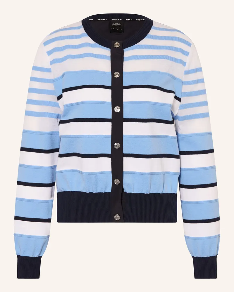 Marc Cain Strickjacke Im Materialmix blau 362