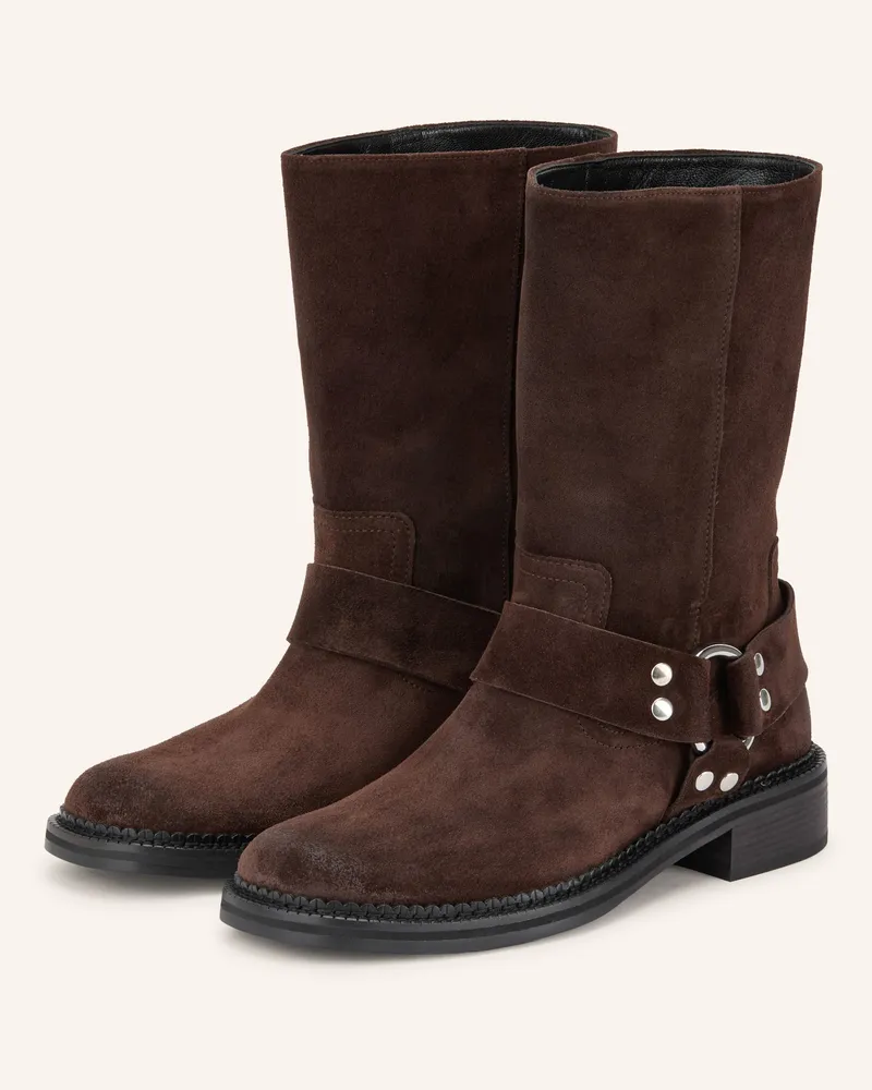 Kennel & Schmenger Biker Boots Alora Mit Nieten braun Dunkelbraun