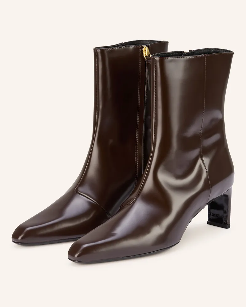 Dorothee Schumacher Lack-Stiefeletten SUBTLE SHINE Dunkelbraun