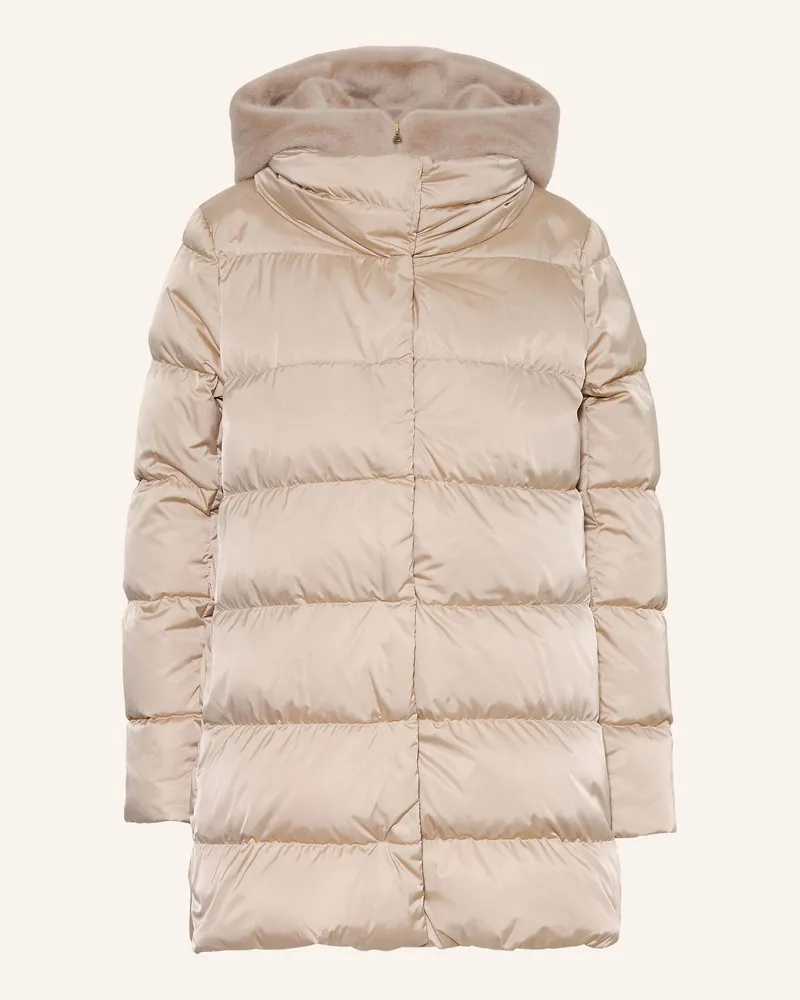 Herno Daunenjacke Mit Herausnehmbarer Blende beige Beige