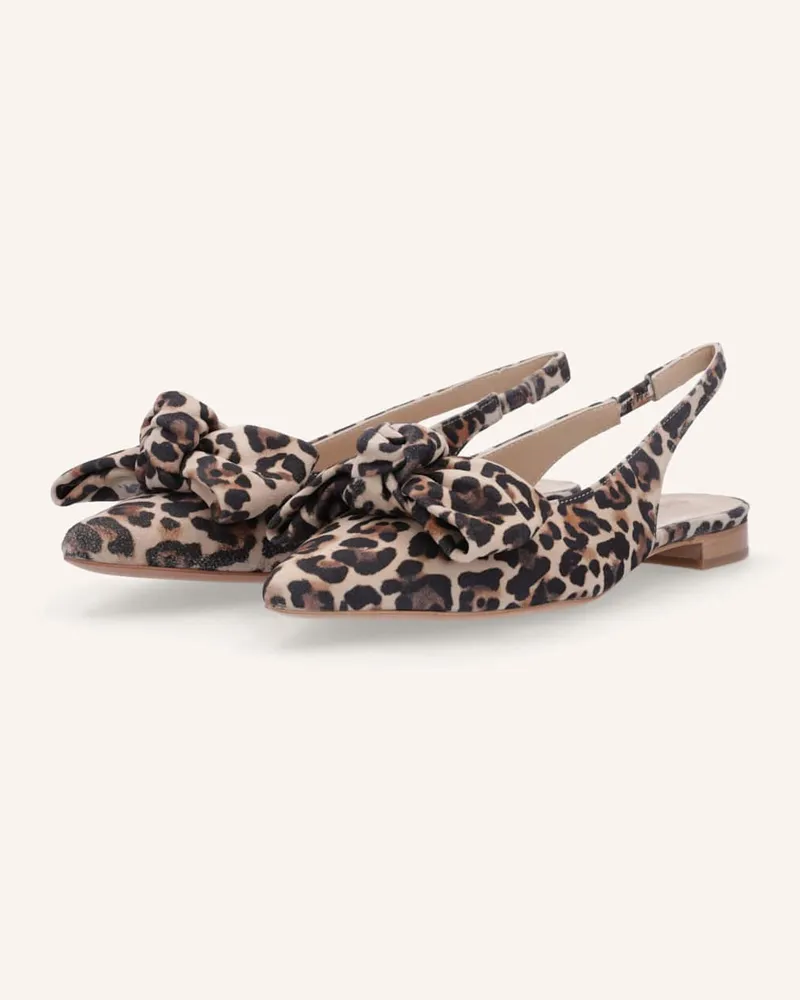 Thea Mika Sling-Ballerinas - DUNKELBRAUN/ COGNAC