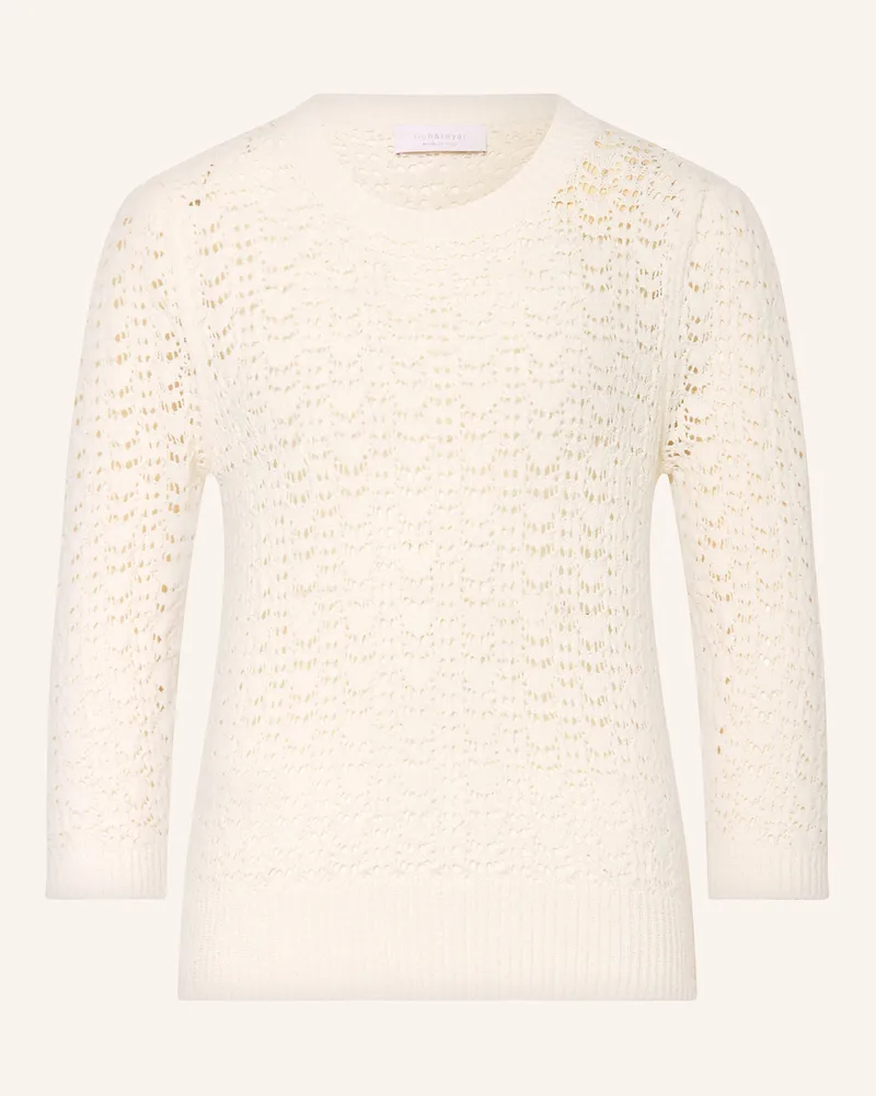 Rich&Royal Pullover mit 3/4-Arm Ecru