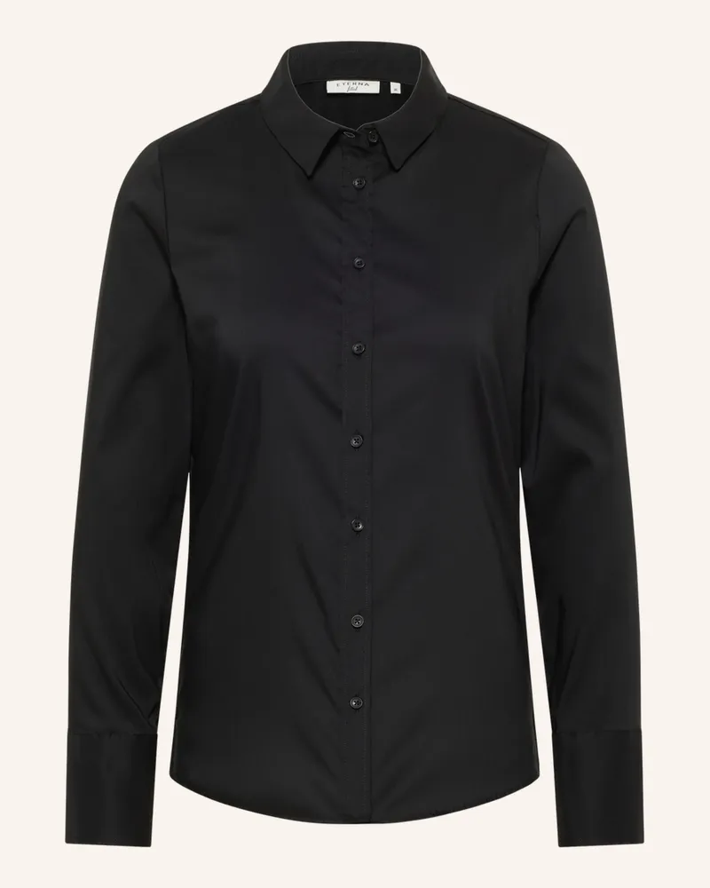 Eterna Hemdbluse Schwarz