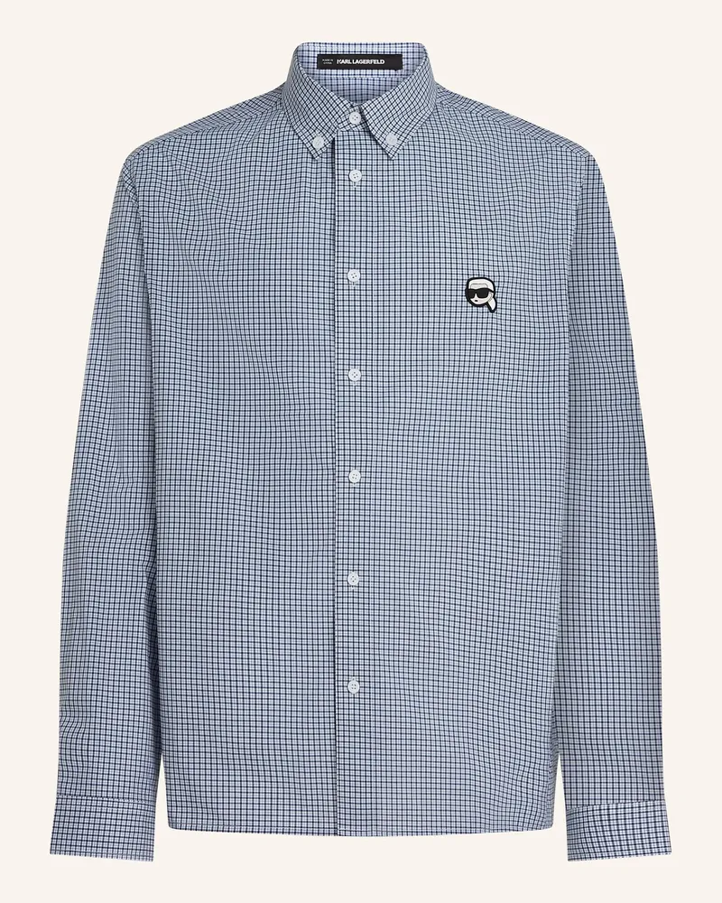 Karl Lagerfeld Hemd blau Weiss