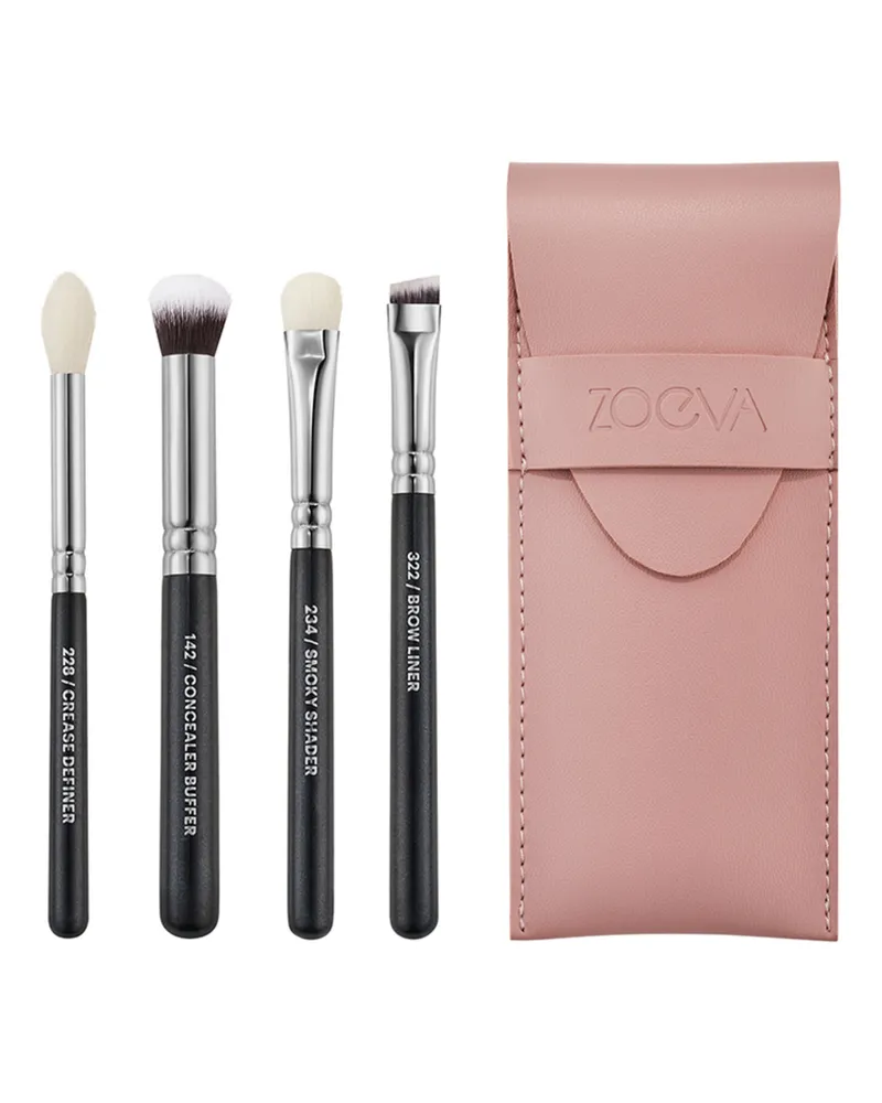 ZOEVA Set Of 4 Mini Eye Brushes Pinsel-Set 