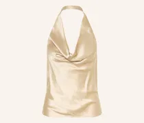 Blusentop Cassia Aus Seide beige