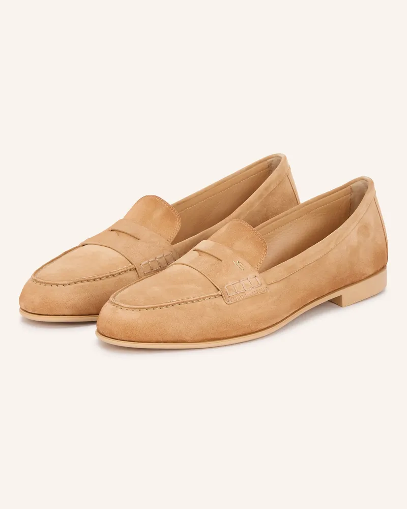 Santoni Penny-Loafer VIBE Camel