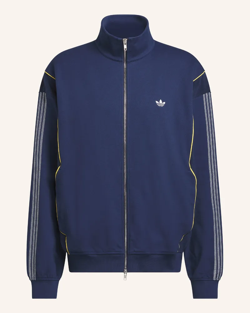 adidas Trainingsjacke City Terrace Im Materialmix blau Dunkelblau