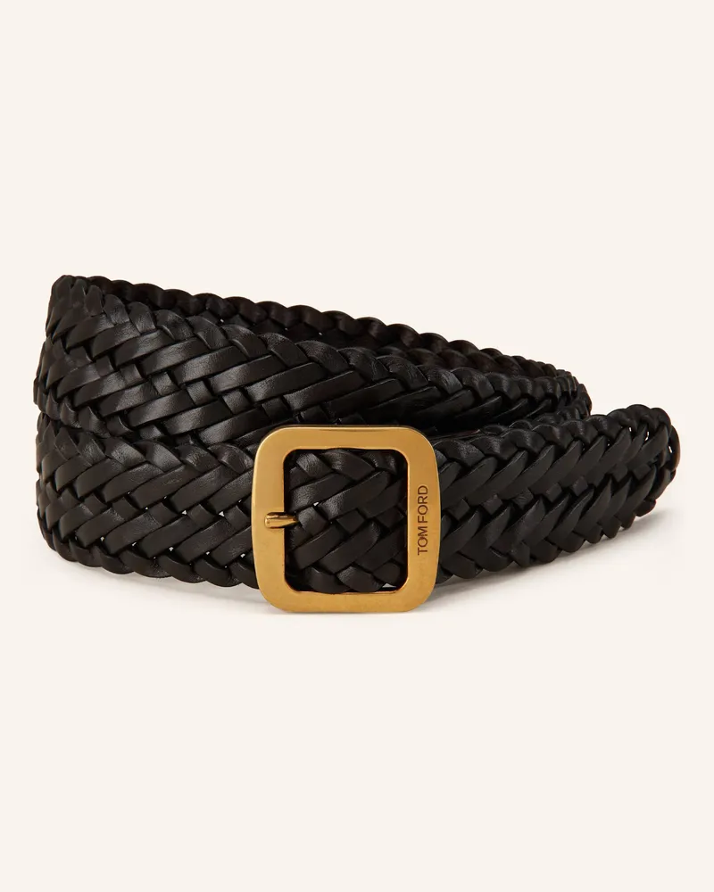 Tom Ford Ledergürtel Dunkelbraun