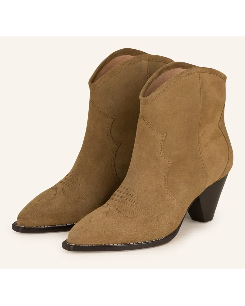 Isabel Marant Cowboy Boots DARIZO - TAUPE Beige