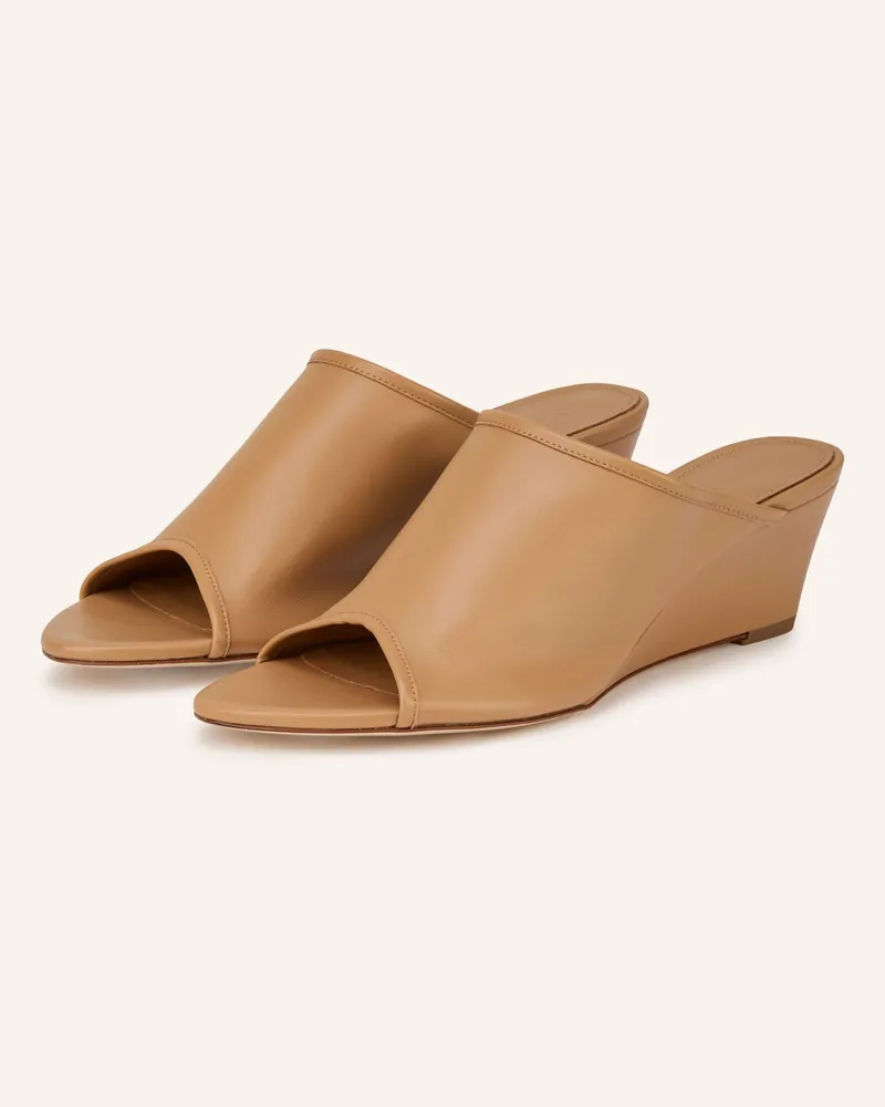 aeyde Wedges Suzanne braun Camel