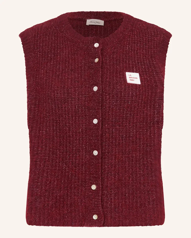 American Vintage Pullunder KNITVEST Dunkelrot
