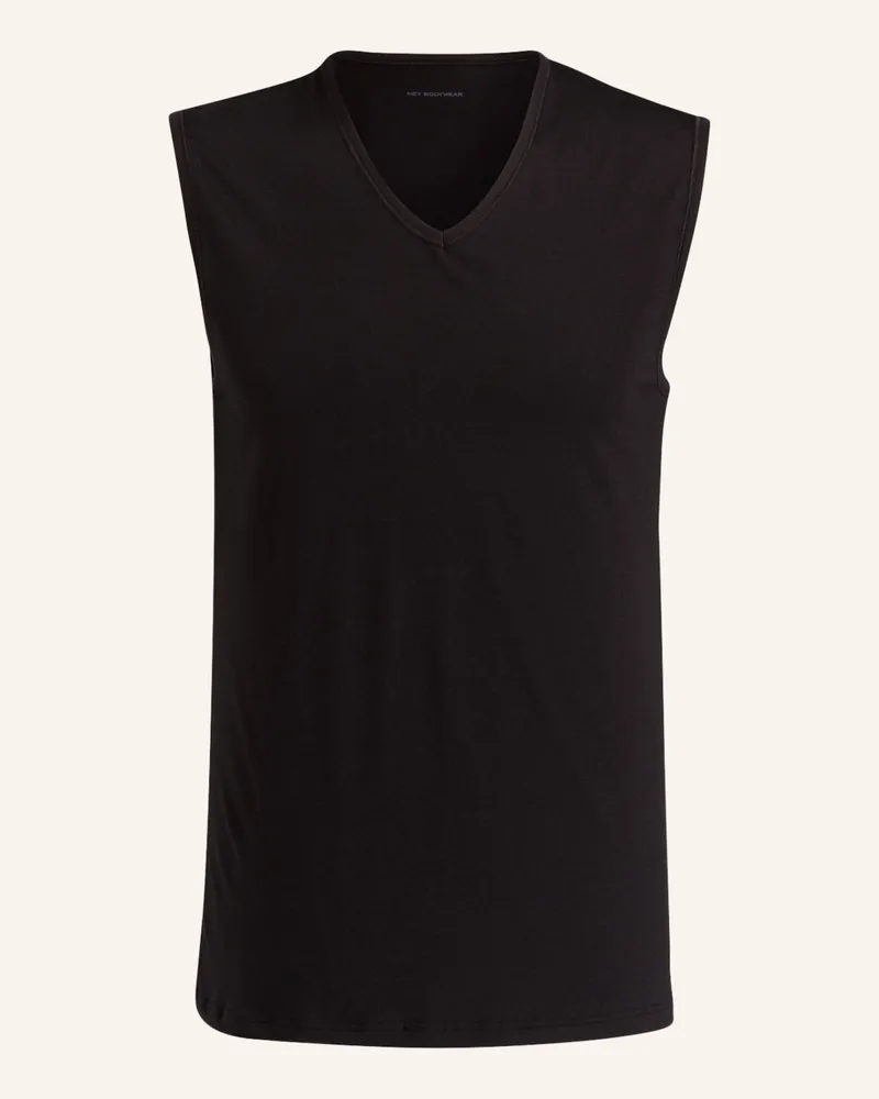 Mey V-Shirt Serie DRY COTTON Schwarz