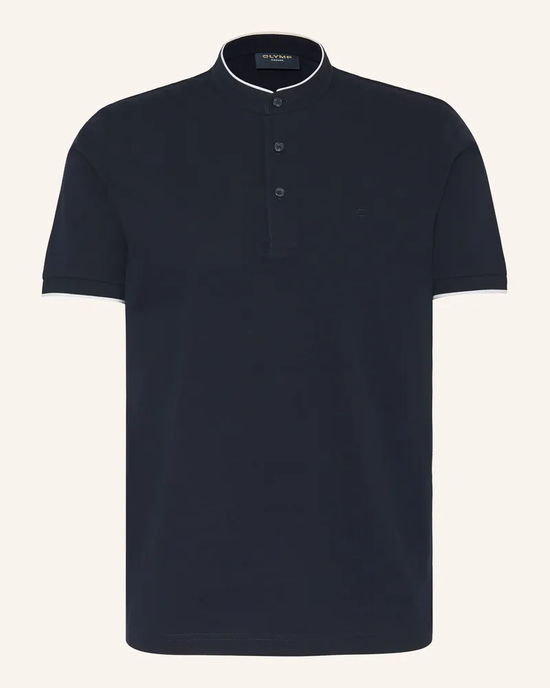 Olymp Piqué-Poloshirt Casual regular fit Dunkelblau