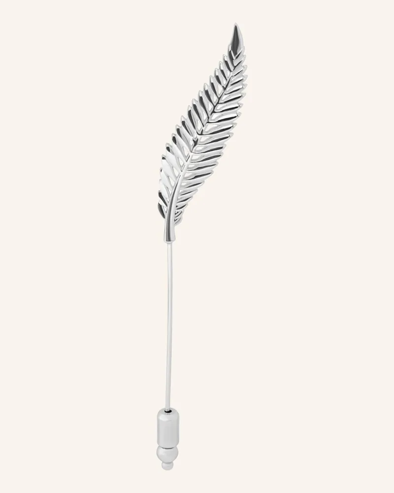 Tateossian Fern Leaf Lapel Anstecknadel silber Silber