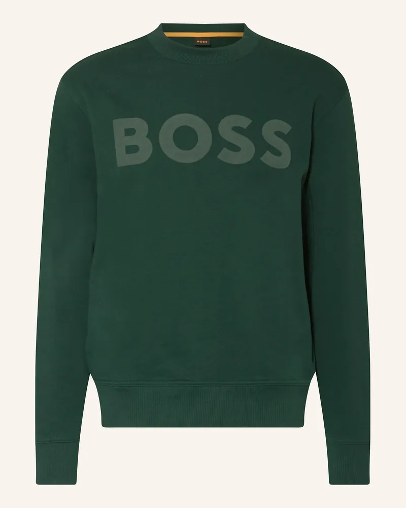 HUGO BOSS Sweatshirt WEBASICCREW Dunkelgrün