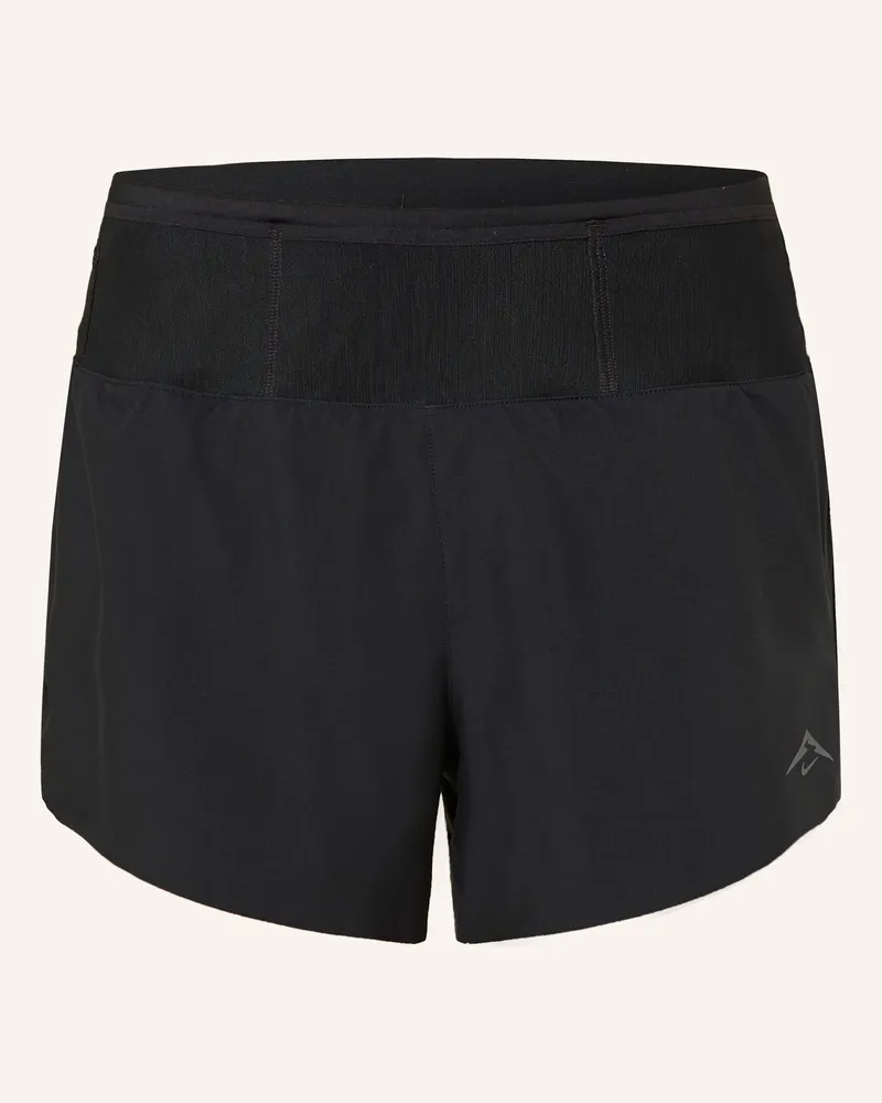 Nike 2-In-1-Laufshorts Trail schwarz Schwarz