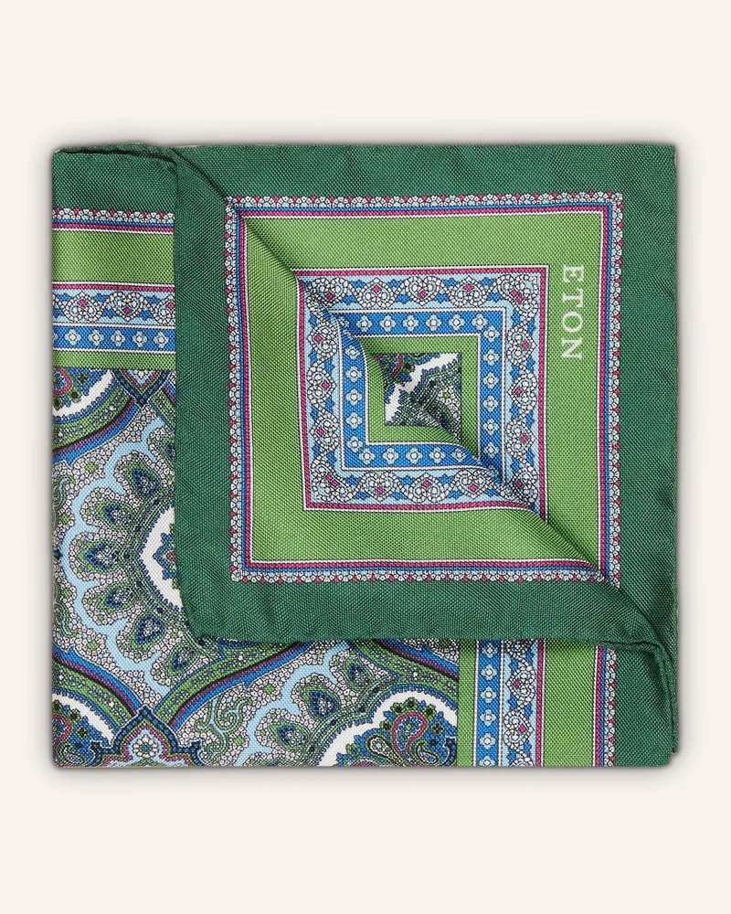 Eton Einstecktuch aus Seide Hellblau