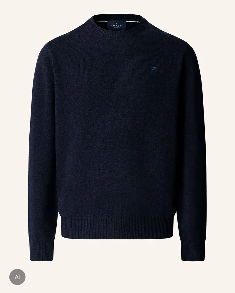 Hackett Pullover Lambswool Crew blau Blau