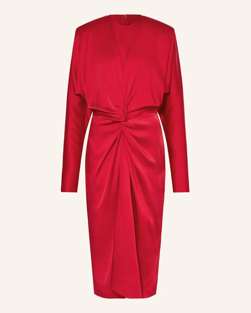 Stella McCartney Satinkleid Rot
