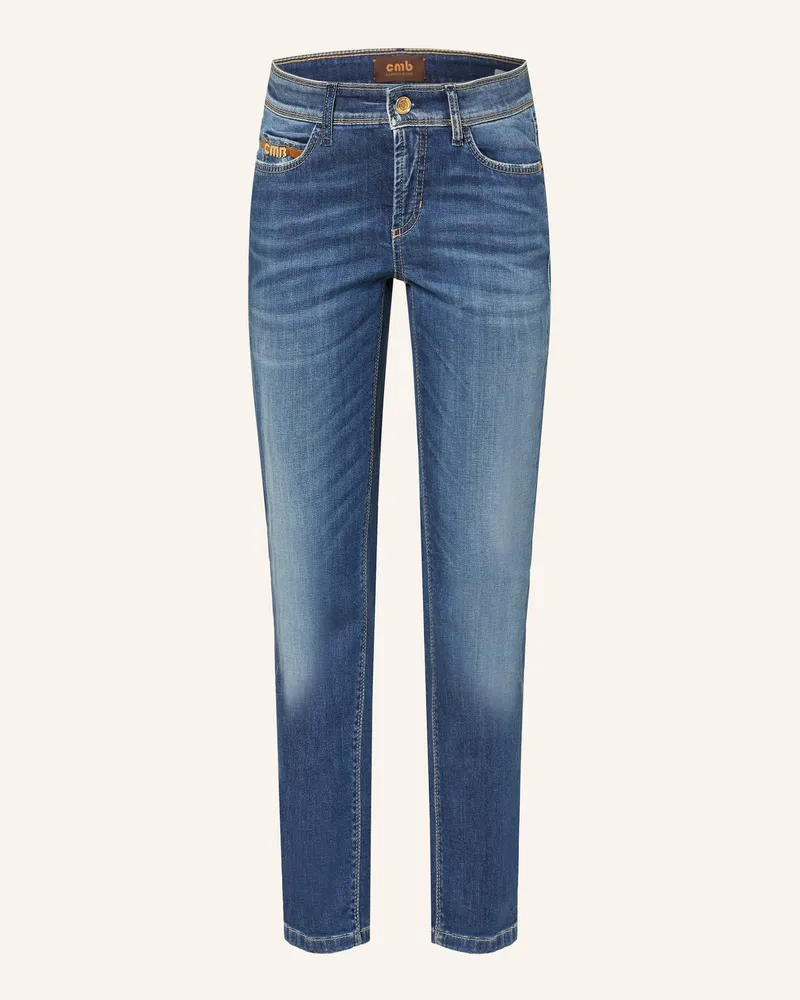 Cambio Cropped Jeans Piper blau 5024