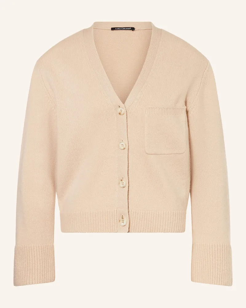 Luisa Cerano Strickjacke beige Camel