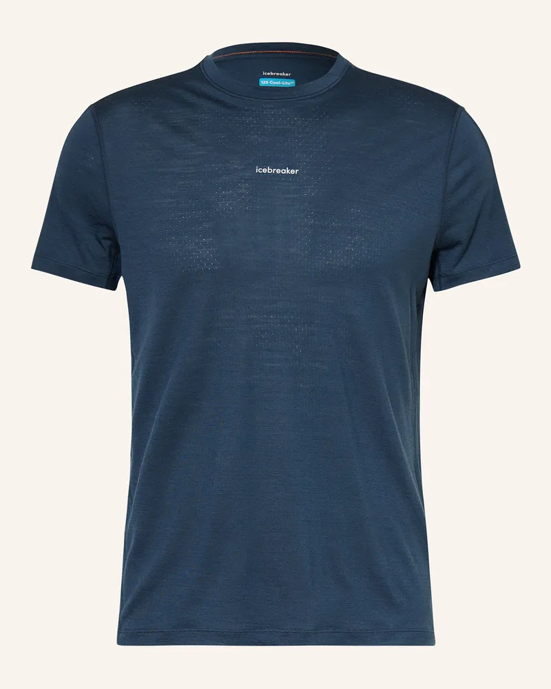 Icebreaker T-Shirt 125 COOL-LITE™ MERINO BLEND SPHERE III Dunkelblau