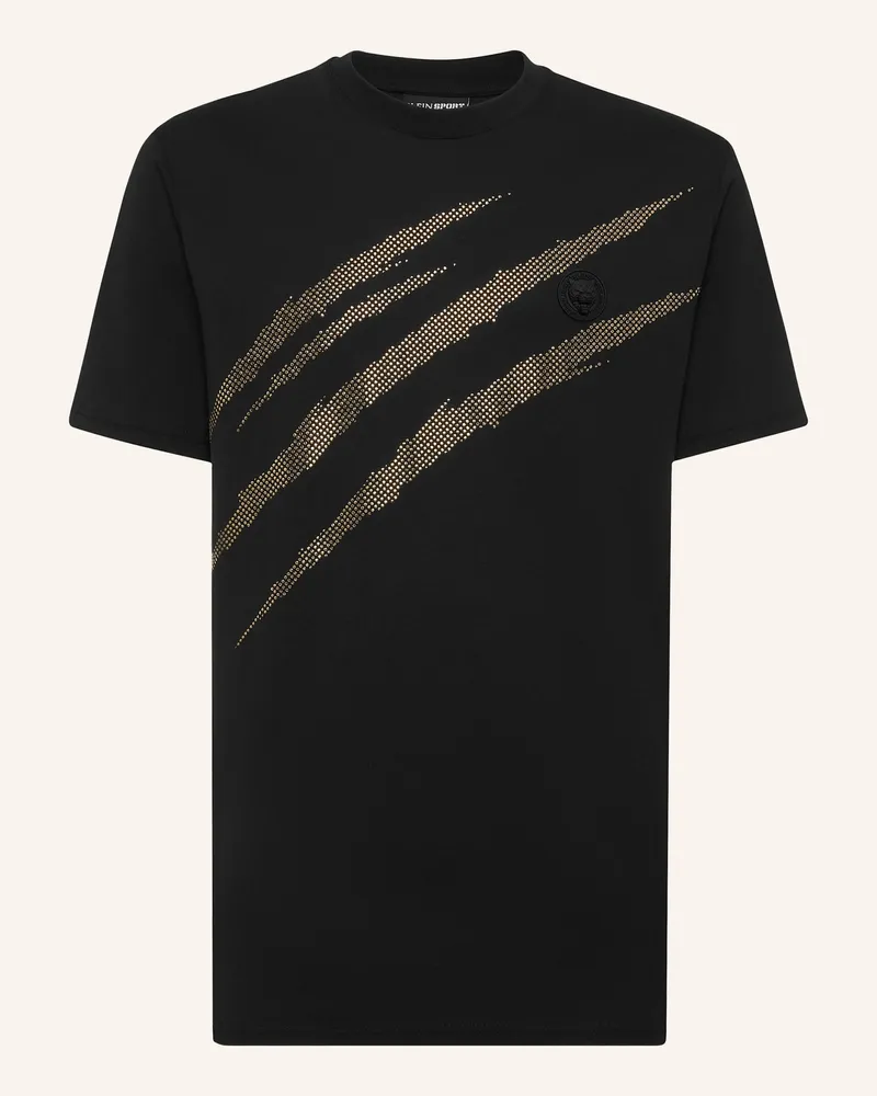 Philipp Plein T-Shirt Rundhalsausschnitt Ss Scratch schwarz Schwarz