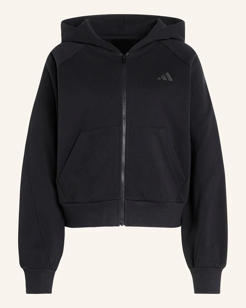 adidas Sweatjacke Kit schwarz Schwarz