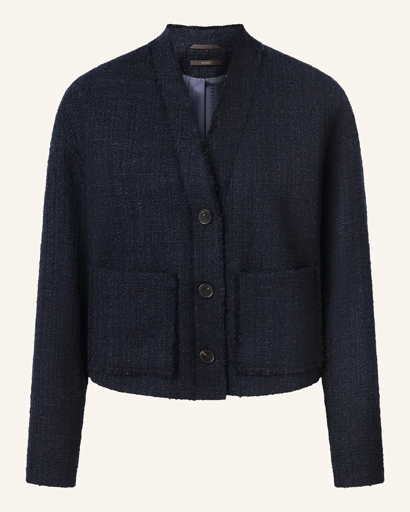 windsor. Tweed-Jacke Dunkelblau