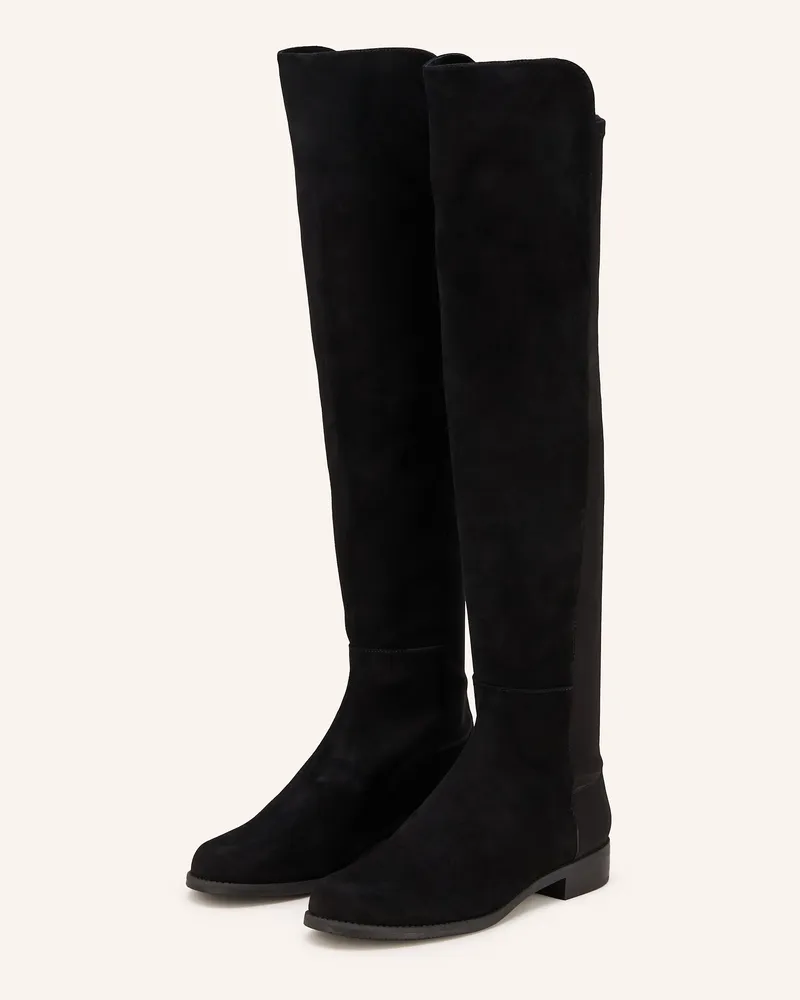 Stuart Weitzman Overknee-Stiefel Schwarz