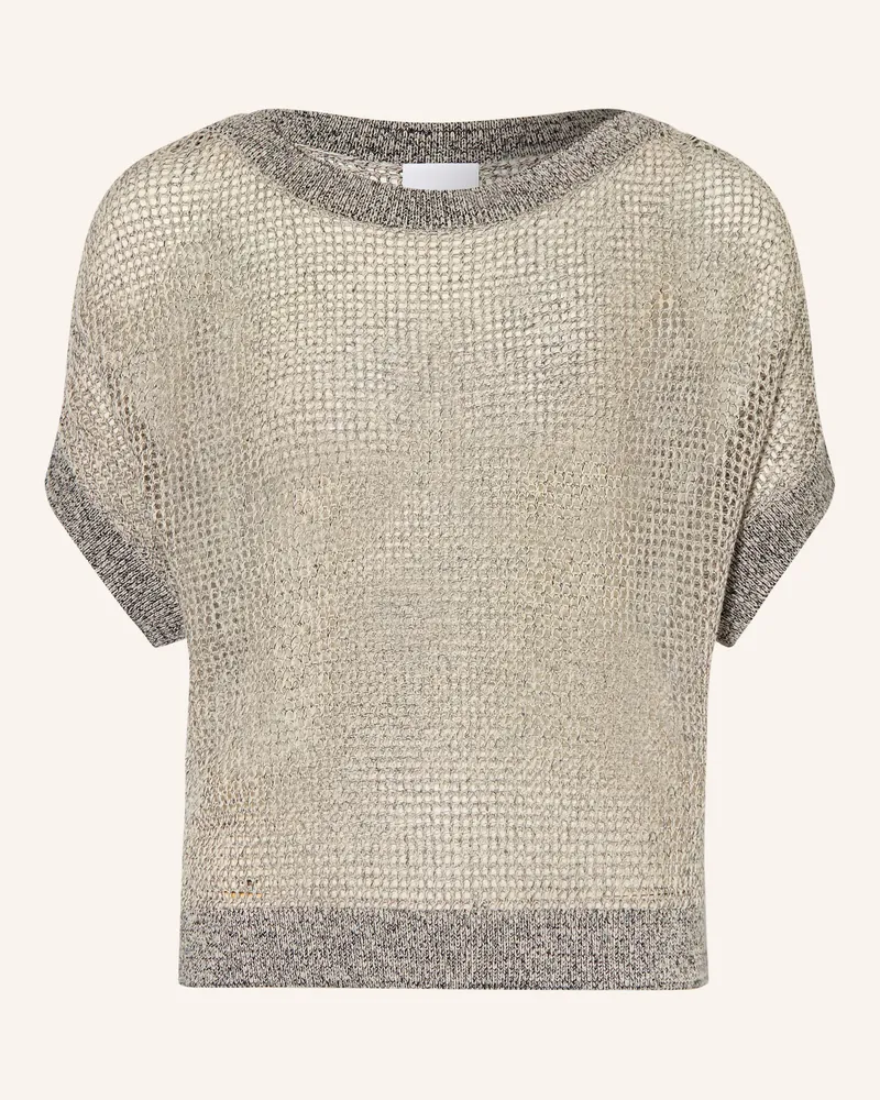 COMMA Strickshirt grau Grau