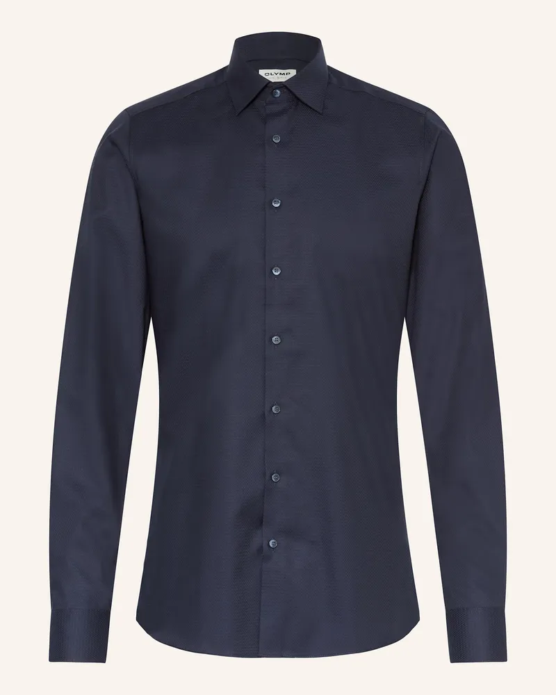 Olymp Hemd Level Five Body Fit Mit Extralangem Arm blau Dunkelblau
