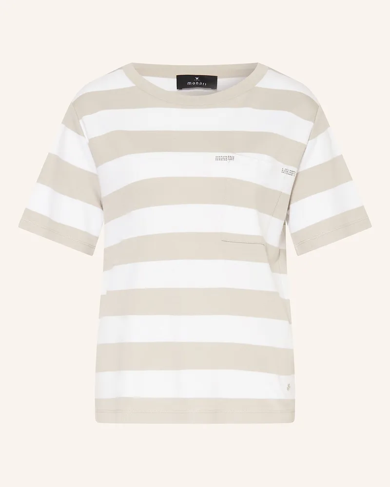 monari T-Shirt mit Schmucksteinen Weiss