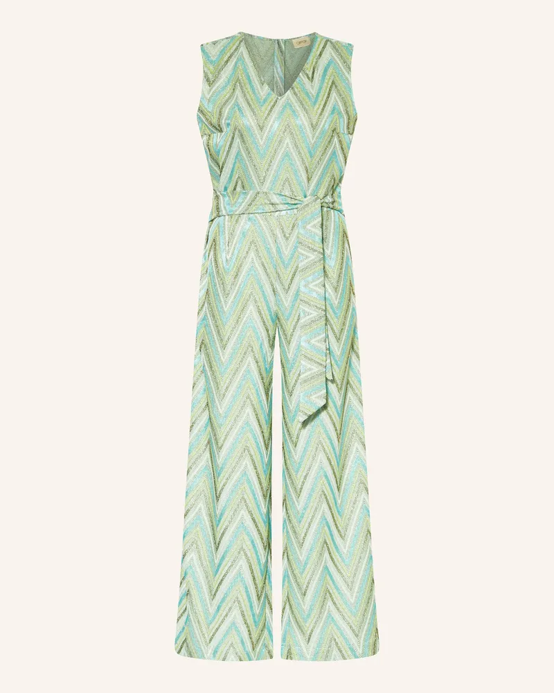 Cartoon Jumpsuit mit Glitzergarn Mint